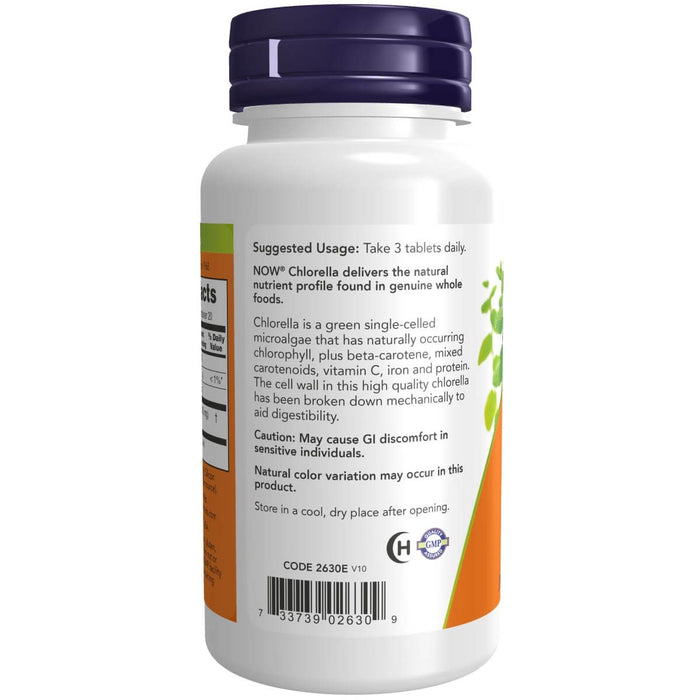 NOW Foods Chlorella 1000 mg 60 Tablets - Health and Wellbeing at MySupplementShop by NOW Foods