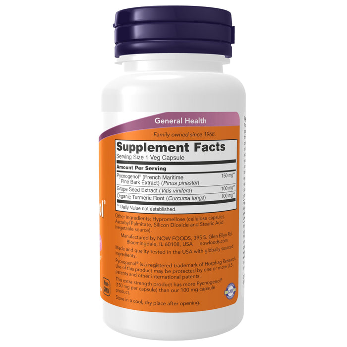 NOW Foods Pycnogenol, 150mg Extra Strenght - 60 vcaps