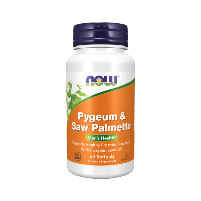 NOW Foods Pygeum & Saw Palmetto - 60 softgels