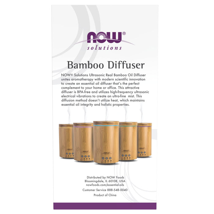 NOW Foods ULTRASONIC REAL BAMBOO DIFFUSER