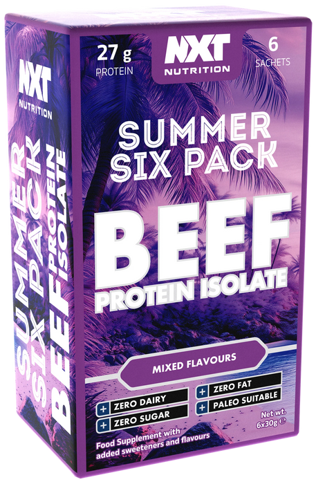 NXT Nutrition Beef Protein Isolate Sachets Summer Six Pack