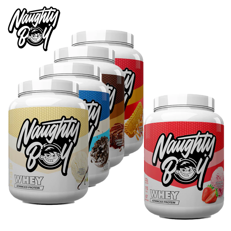 Naughty Boy Whey, Caramel Biscuit, 2010g: Protein supplement for muscle support and recovery. | Premium Protein Supplement Powder at MYSUPPLEMENTSHOP