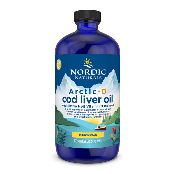 Nordic Naturals (Danish Label) Arctic-D Cod Liver Oil, Lemon - 473ml