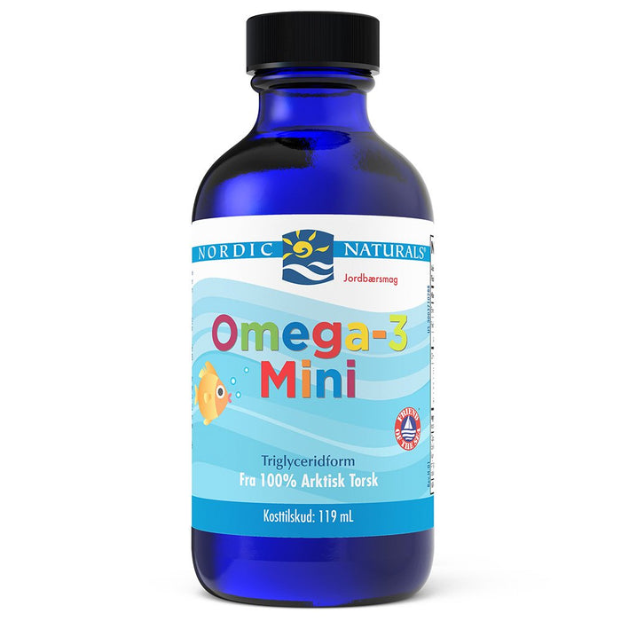Nordic Naturals (Danish Label) Omega-3 Mini, 530mg Strawberry - 119ml
