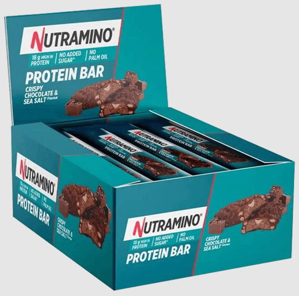 Nutramino Protein Bar 12 x 55g - Chocolate Sea Salt - Protein Bar at MySupplementShop by Nutramino