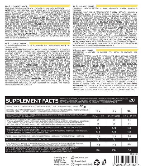OstroVit Clear Whey Isolate 400g