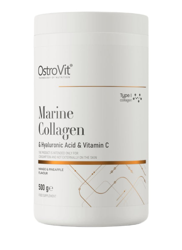 OstroVit Marine Collagen & Hyaluronic Acid & Vitamin C 500g