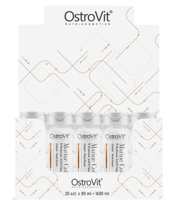 OstroVit Marine Collagen Shot, -Peach - 20 x 80 ml.