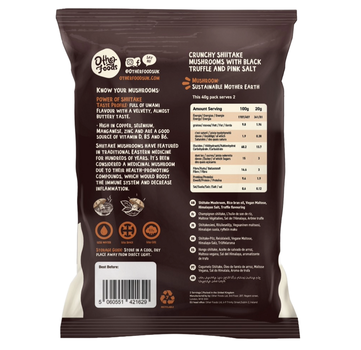 Other Foods Mushroom Crisps 8x40g