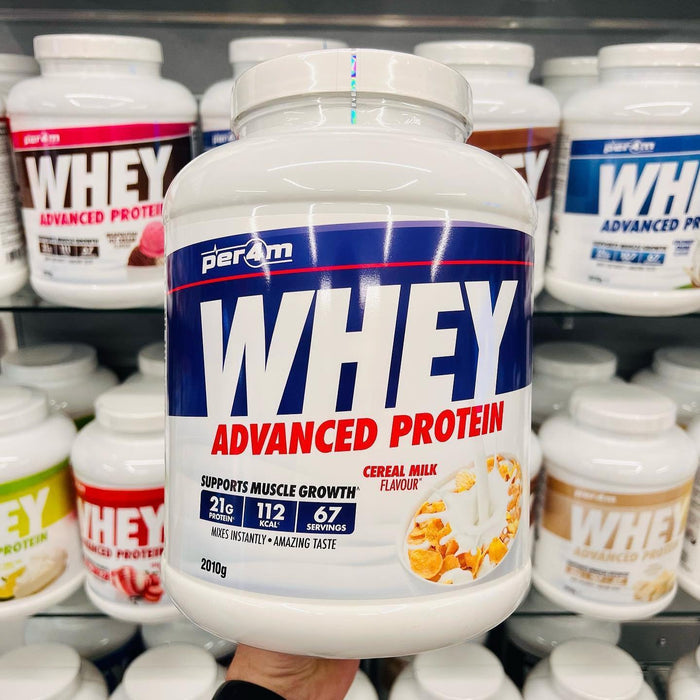 PER4M Whey Protein Powder 2.1kg - 67 Servings | 21g Protein per Serving