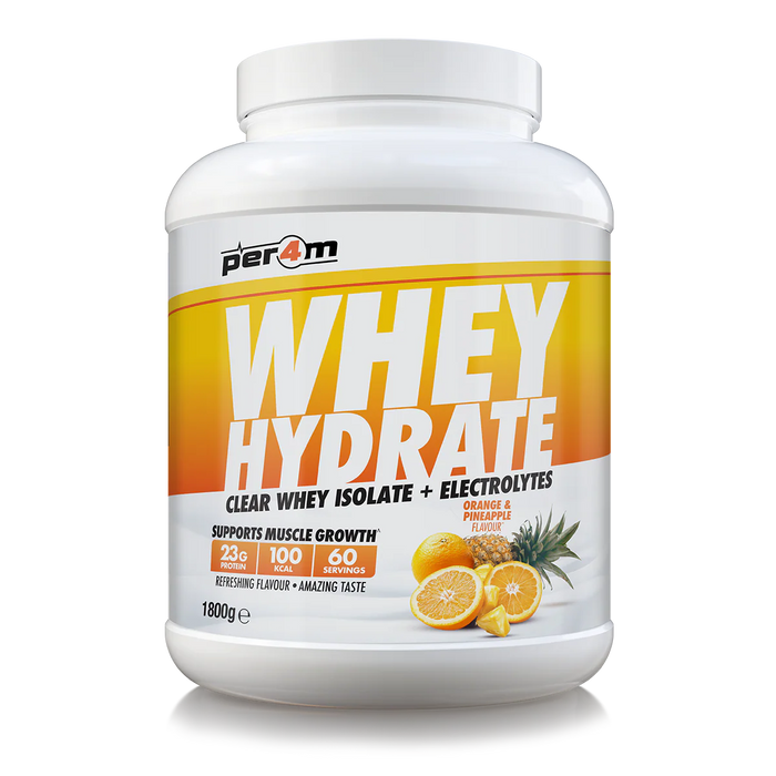 Per4m Whey Hydrate | Clear Whey Isolate Protein Drink with Electrolytes | 23g Protein, Fast Absorption, Fruity Flavour