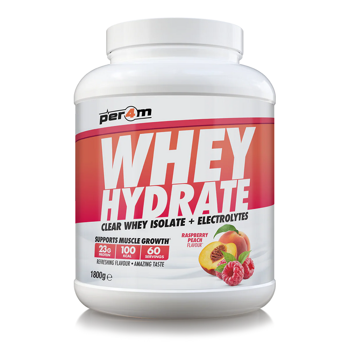 Per4m Whey Hydrate | Clear Whey Isolate Protein Drink with Electrolytes | 23g Protein, Fast Absorption, Fruity Flavour