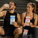 Active couple enjoying PER4M Advanced Whey Protein sachets post-workout, highlighting convenience, great taste and portability for on-the-go fitness fuel