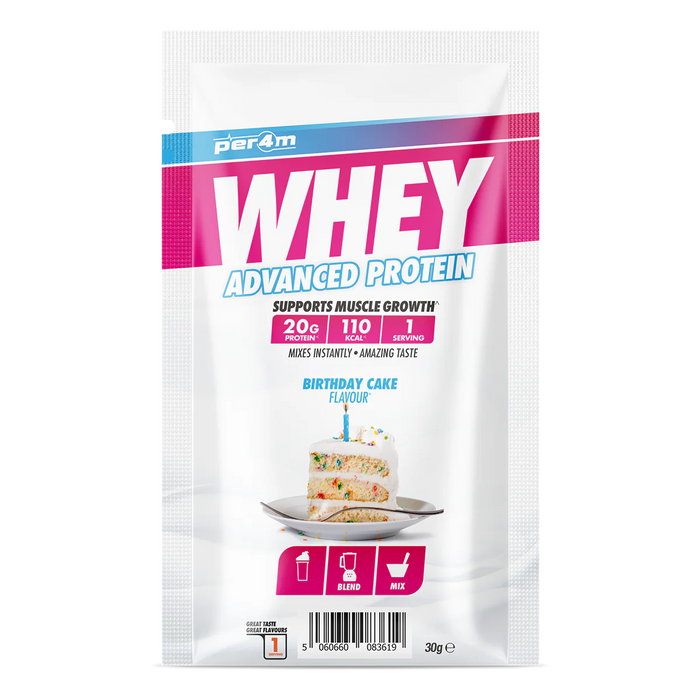 Per4m Whey Protein 30g Sachet - The Cake Samples Bundle