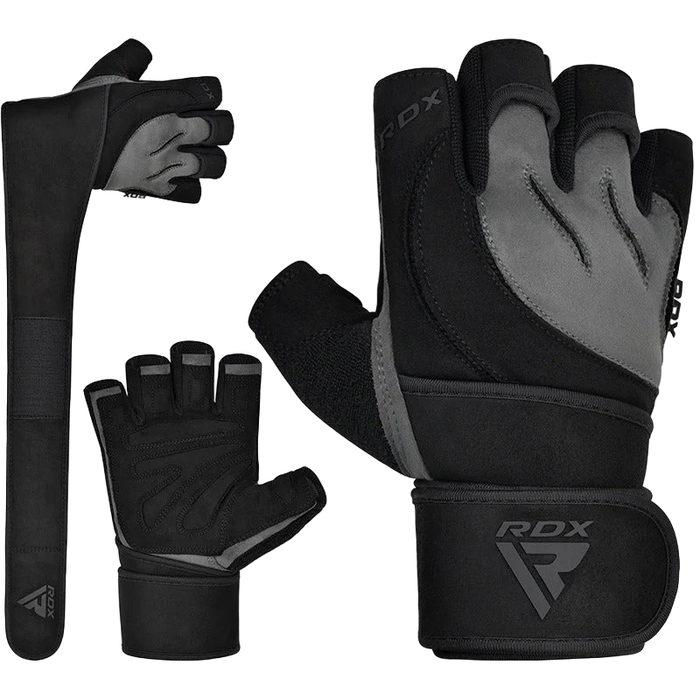 RDX Gym Glove Micro Plus S / Grey/Black Weight Lifting Gloves