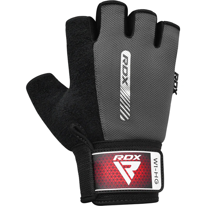 RDX Gym Weight Lifting Gloves W1 Half Grey