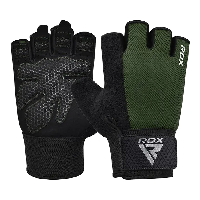 RDX Gym Weight Lifting Gloves W1 Half Plus