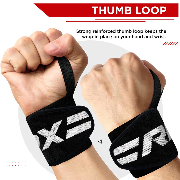 RDX Gym Wrist Wrap Pro Black