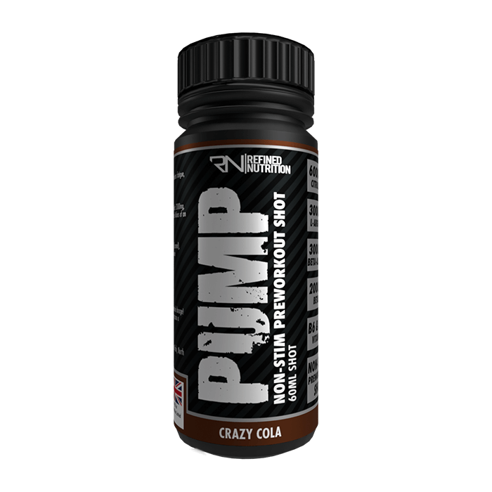 Refined Nutrition Pump Non-Stim Pre-Workout Shots 12 x 60ml