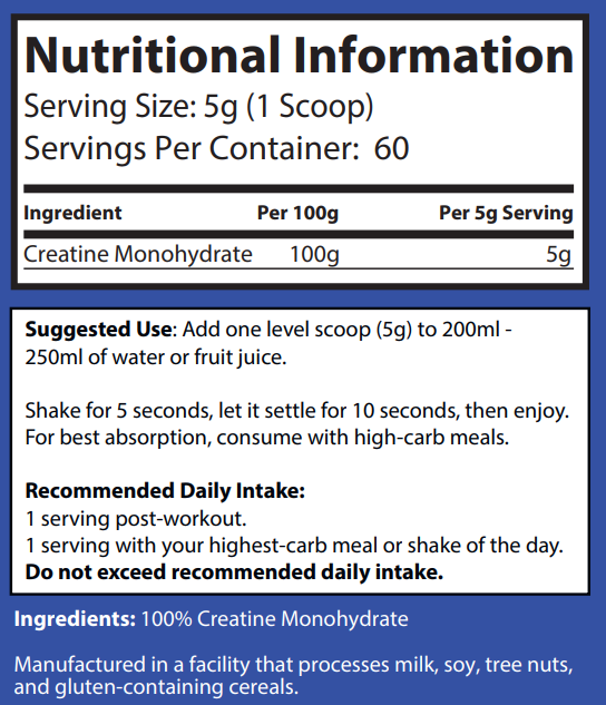 STRT Nutrition Creatine 300g