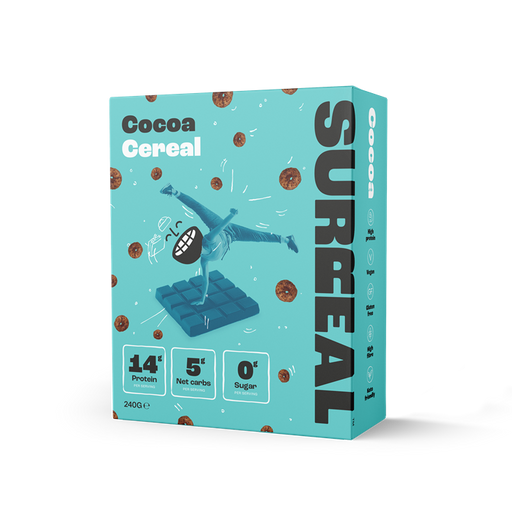SURREAL High-Protein, Zero-Sugar Peanut Butter Cereal - Vegan & Gluten-Free - Cocoa - Cereal & Granola at MySupplementShop by SURREAL