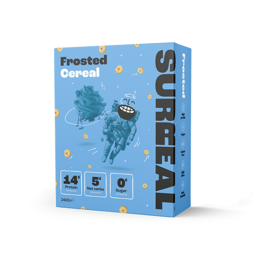 SURREAL High-Protein, Zero-Sugar Peanut Butter Cereal - Vegan & Gluten-Free - Frosted - Cereal & Granola at MySupplementShop by SURREAL
