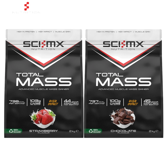 Sci-MX Total Mass 2kg 16 Servings - Mass Gainer at MySupplementShop by Sci-MX