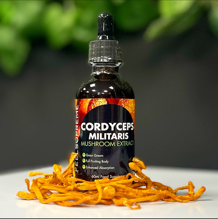 Feel Supreme Cordyceps Militaris Liquid | High Strength Tincture for Stamina 60ml