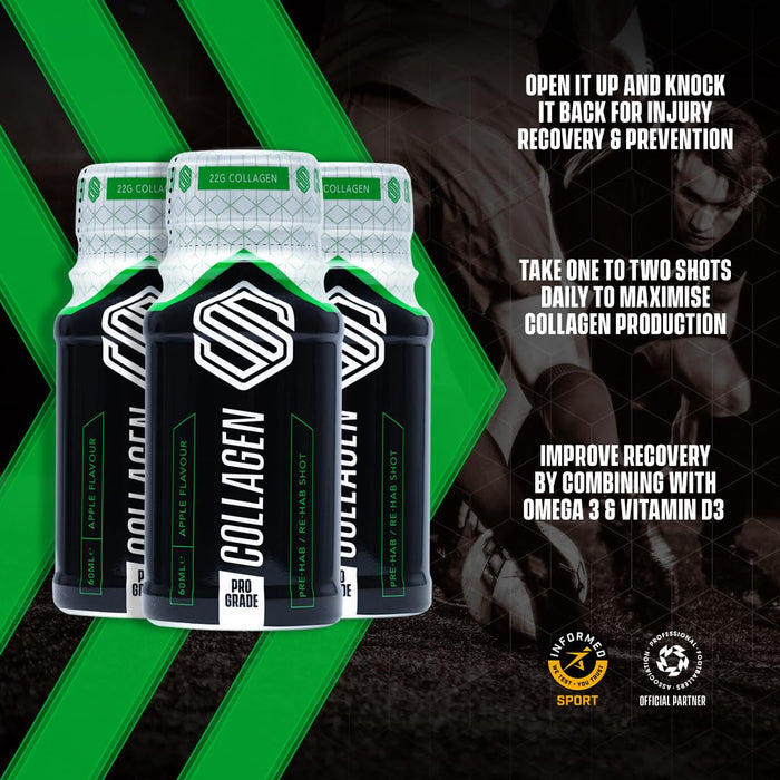 Soccer Supplement Collagen Shot 12x60ml Apple - Sports Supplements at MySupplementShop by Soccer Supplement