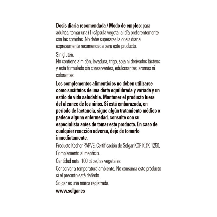 Solgar Boron 3mg 100 CAP