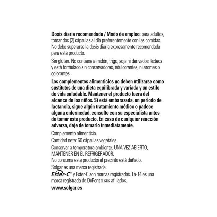 Solgar Cran Flora Cranberry with L. Acidophilus Plus Ester-C 60 Veg. caps