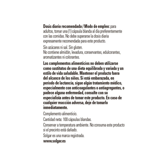 Solgar Garlic Oil Perles 42x100 SGL