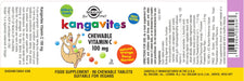 Solgar Kangavites Chewable Vitamin C 100 mg (Orange Burst) 90 Chewable Tablets