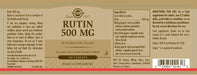 Solgar Rutin 500mg 25x100 TAB