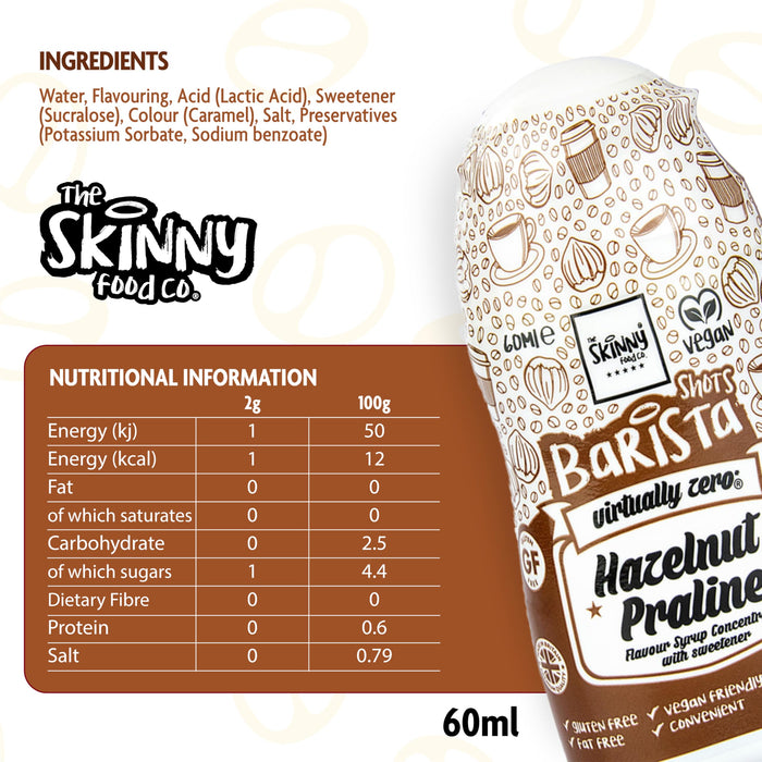 The Skinny Food Co Sugar Free Coffee Shots 60ml