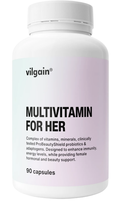 Vilgain Multivitamin for Women 90 Caps – Complete Daily Support for Health, Hormones & Skin