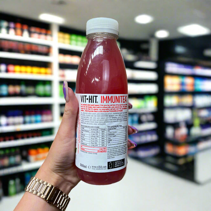 Vit-Hit 12 x 500ml – Low-Calorie Vitamin Drink with Functional Teas