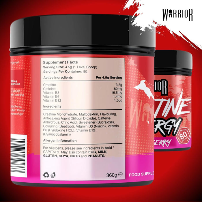 Warrior Creatine + Energy 360g