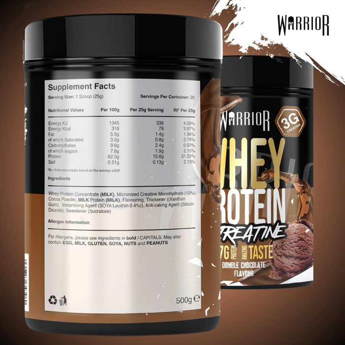 Warrior Whey Protein + Creatine 500g