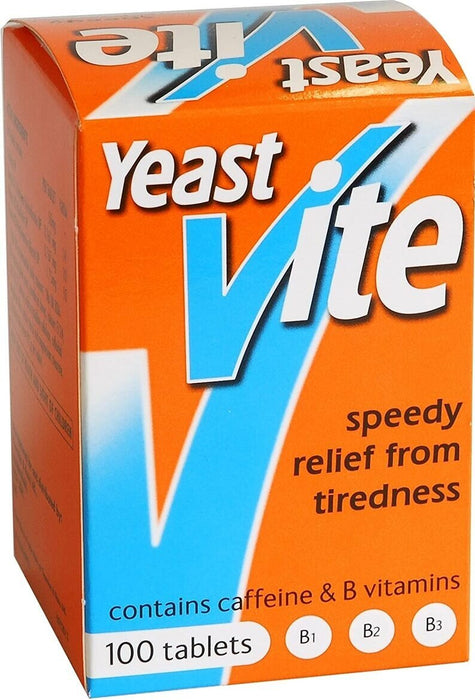 Yeast Vite 100 Tablets for speedy relief of mental and physical fatigue and tiredness - Energy & Mind at MySupplementShop by Yeast Vite