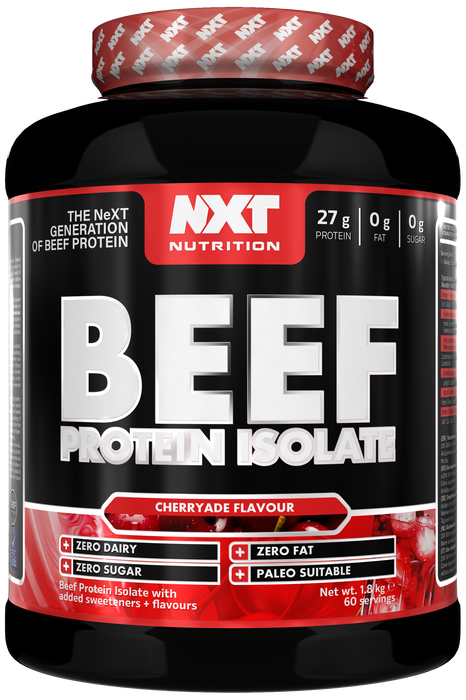 NXT Nutrition Beef Protein Isolate 1.8kg | Paleo, Keto Friendly, Dairy and Gluten Free