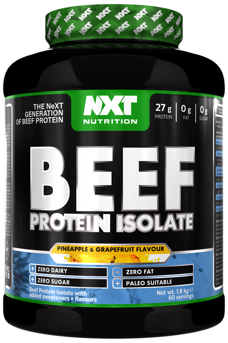 NXT Nutrition Beef Protein Isolate 1.8kg | Paleo, Keto Friendly, Dairy and Gluten Free