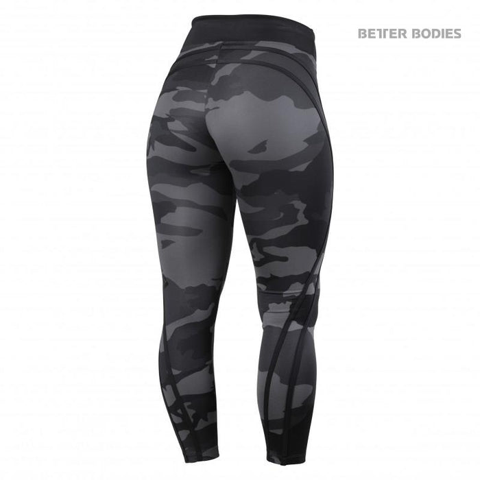 Better Bodies Camo High Tights - Dark Camo - Tights at MySupplementShop by Better Bodies