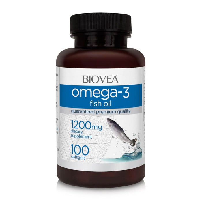 Biovea Omega 3 Fish Oil 1200mg 100 Softgels - Brain & Memory at MySupplementShop by Biovea