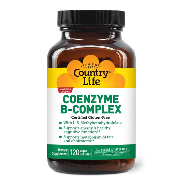 Country Life Coenzyme B-Complex Advanced 120 Vegan Capsules | Premium Supplements at MYSUPPLEMENTSHOP