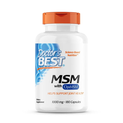 Doctor's Best MSM with OptiMSM 1,000 mg 180 Capsules | Premium Supplements at MYSUPPLEMENTSHOP