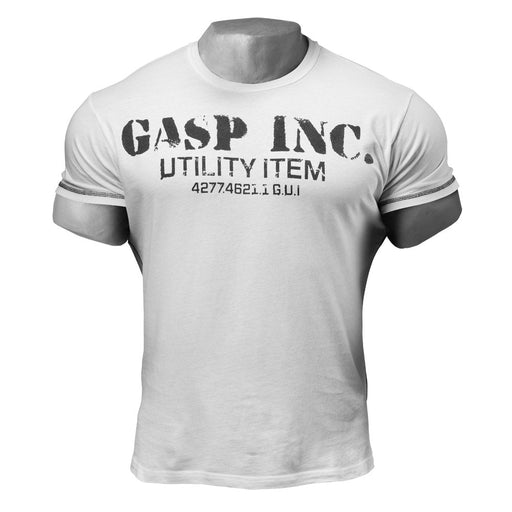 GASP Basic Utility Tee - White - XXL - T-Shirt at MySupplementShop by Gasp