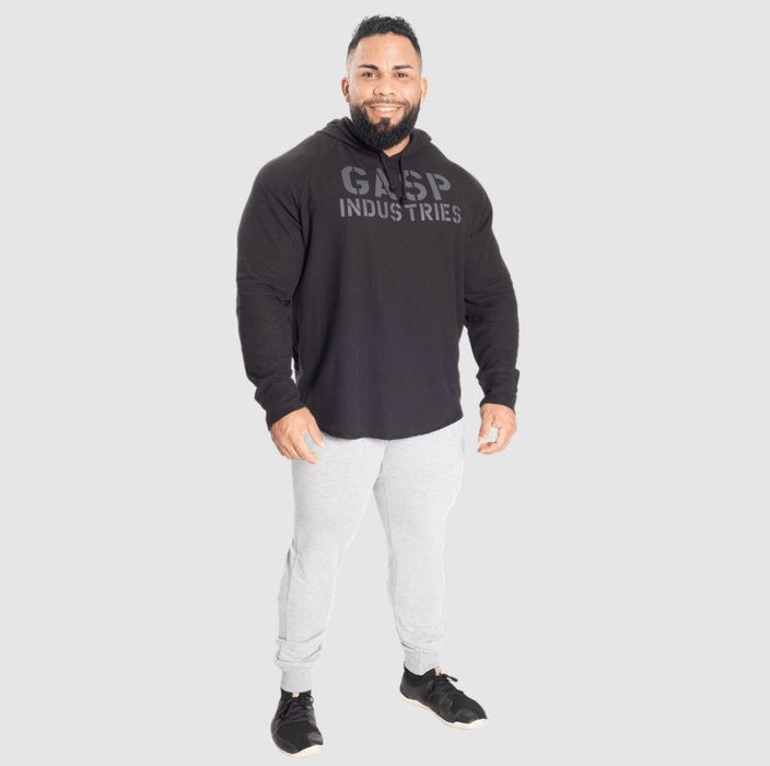 GASP L/S Thermal Hoodie - Black/Black