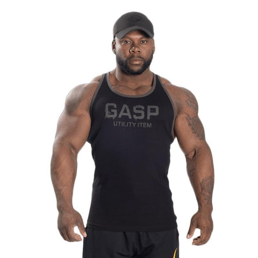 GASP Ribbed T-Back - Black - Small - Tank Top at MySupplementShop by Gasp