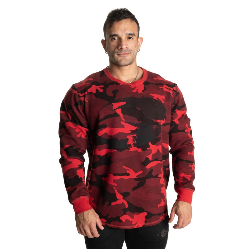 GASP Thermal Logo Sweater Red Camo